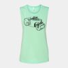 Bella + Canvas - Women's Flowy Scoop Muscle Tank - 8803 Thumbnail