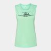 Bella + Canvas - Women's Flowy Scoop Muscle Tank - 8803 Thumbnail