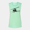 Bella + Canvas - Women's Flowy Scoop Muscle Tank - 8803 Thumbnail