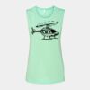 Bella + Canvas - Women's Flowy Scoop Muscle Tank - 8803 Thumbnail