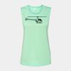 Bella + Canvas - Women's Flowy Scoop Muscle Tank - 8803 Thumbnail