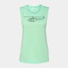 Bella + Canvas - Women's Flowy Scoop Muscle Tank - 8803 Thumbnail