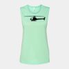 Bella + Canvas - Women's Flowy Scoop Muscle Tank - 8803 Thumbnail