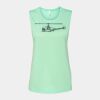 Bella + Canvas - Women's Flowy Scoop Muscle Tank - 8803 Thumbnail