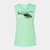 Bella + Canvas - Women's Flowy Scoop Muscle Tank - 8803 Thumbnail