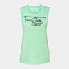 Bella + Canvas - Women's Flowy Scoop Muscle Tank - 8803 Thumbnail