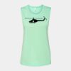 Bella + Canvas - Women's Flowy Scoop Muscle Tank - 8803 Thumbnail