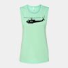 Bella + Canvas - Women's Flowy Scoop Muscle Tank - 8803 Thumbnail