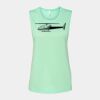 Bella + Canvas - Women's Flowy Scoop Muscle Tank - 8803 Thumbnail
