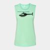 Bella + Canvas - Women's Flowy Scoop Muscle Tank - 8803 Thumbnail