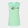 Bella + Canvas - Women's Flowy Scoop Muscle Tank - 8803 Thumbnail