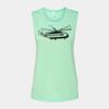 Bella + Canvas - Women's Flowy Scoop Muscle Tank - 8803 Thumbnail