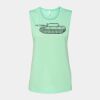 Bella + Canvas - Women's Flowy Scoop Muscle Tank - 8803 Thumbnail