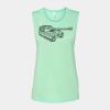 Bella + Canvas - Women's Flowy Scoop Muscle Tank - 8803 Thumbnail