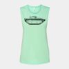 Bella + Canvas - Women's Flowy Scoop Muscle Tank - 8803 Thumbnail