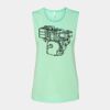 Bella + Canvas - Women's Flowy Scoop Muscle Tank - 8803 Thumbnail