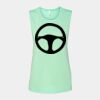 Bella + Canvas - Women's Flowy Scoop Muscle Tank - 8803 Thumbnail