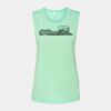 Bella + Canvas - Women's Flowy Scoop Muscle Tank - 8803 Thumbnail