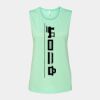 Bella + Canvas - Women's Flowy Scoop Muscle Tank - 8803 Thumbnail