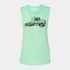 Bella + Canvas - Women's Flowy Scoop Muscle Tank - 8803 Thumbnail