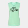 Bella + Canvas - Women's Flowy Scoop Muscle Tank - 8803 Thumbnail