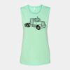 Bella + Canvas - Women's Flowy Scoop Muscle Tank - 8803 Thumbnail