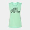 Bella + Canvas - Women's Flowy Scoop Muscle Tank - 8803 Thumbnail