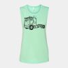 Bella + Canvas - Women's Flowy Scoop Muscle Tank - 8803 Thumbnail