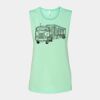 Bella + Canvas - Women's Flowy Scoop Muscle Tank - 8803 Thumbnail