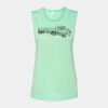 Bella + Canvas - Women's Flowy Scoop Muscle Tank - 8803 Thumbnail