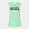 Bella + Canvas - Women's Flowy Scoop Muscle Tank - 8803 Thumbnail