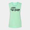 Bella + Canvas - Women's Flowy Scoop Muscle Tank - 8803 Thumbnail