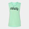 Bella + Canvas - Women's Flowy Scoop Muscle Tank - 8803 Thumbnail