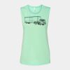 Bella + Canvas - Women's Flowy Scoop Muscle Tank - 8803 Thumbnail