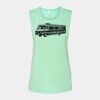 Bella + Canvas - Women's Flowy Scoop Muscle Tank - 8803 Thumbnail
