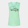 Bella + Canvas - Women's Flowy Scoop Muscle Tank - 8803 Thumbnail