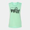 Bella + Canvas - Women's Flowy Scoop Muscle Tank - 8803 Thumbnail