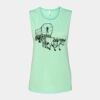 Bella + Canvas - Women's Flowy Scoop Muscle Tank - 8803 Thumbnail