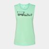 Bella + Canvas - Women's Flowy Scoop Muscle Tank - 8803 Thumbnail