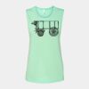 Bella + Canvas - Women's Flowy Scoop Muscle Tank - 8803 Thumbnail