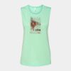 Bella + Canvas - Women's Flowy Scoop Muscle Tank - 8803 Thumbnail