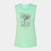 Bella + Canvas - Women's Flowy Scoop Muscle Tank - 8803 Thumbnail