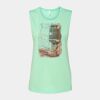 Bella + Canvas - Women's Flowy Scoop Muscle Tank - 8803 Thumbnail