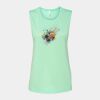 Bella + Canvas - Women's Flowy Scoop Muscle Tank - 8803 Thumbnail