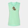 Bella + Canvas - Women's Flowy Scoop Muscle Tank - 8803 Thumbnail