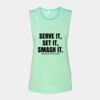 Bella + Canvas - Women's Flowy Scoop Muscle Tank - 8803 Thumbnail