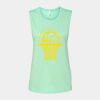 Bella + Canvas - Women's Flowy Scoop Muscle Tank - 8803 Thumbnail