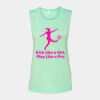 Bella + Canvas - Women's Flowy Scoop Muscle Tank - 8803 Thumbnail