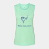 Bella + Canvas - Women's Flowy Scoop Muscle Tank - 8803 Thumbnail