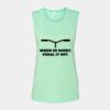 Bella + Canvas - Women's Flowy Scoop Muscle Tank - 8803 Thumbnail